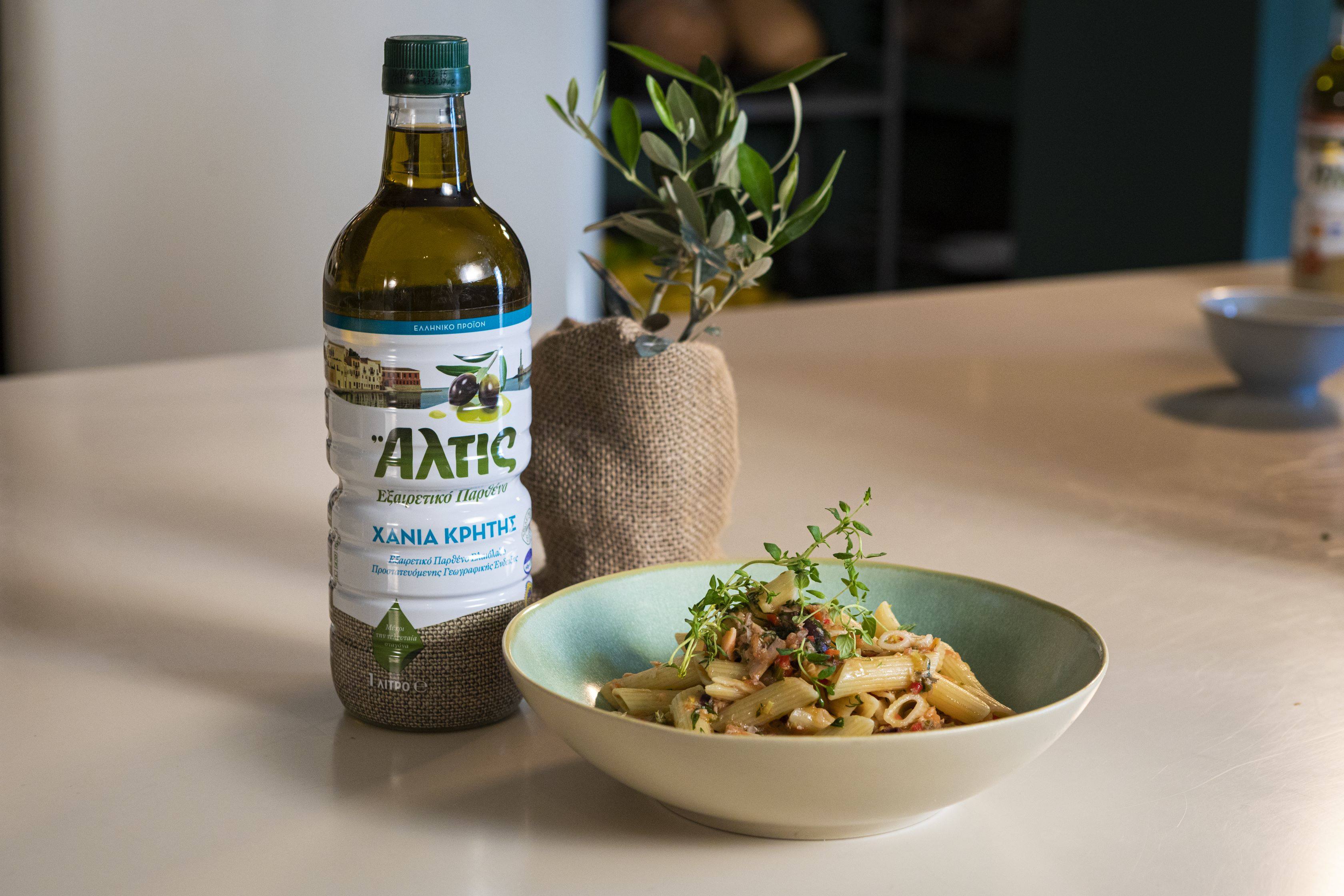 recipe image Πέννες με Τόνο, Κάπαρη και Ελιές