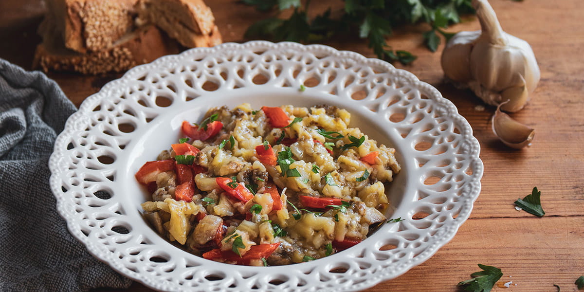 recipe image Μελιτζανοσαλάτα Αγιορείτικη