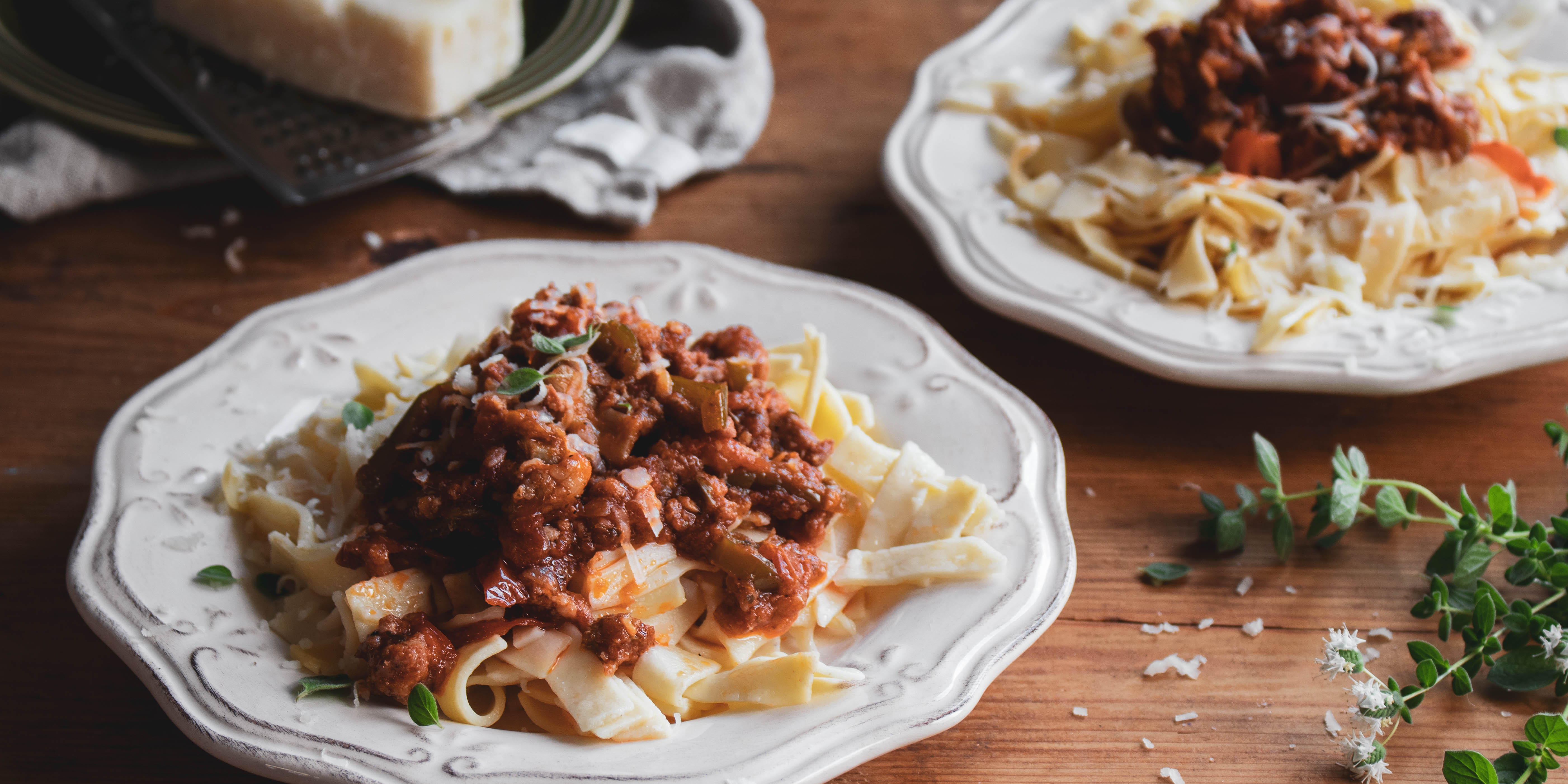 Hilopites Pasta with “Peasant” Minced Meat