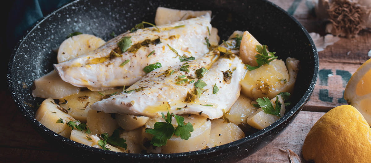 recipe image Lemon fish with potatoes (Bianco)